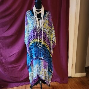 Multicolor Bohemian Maxi Dress..